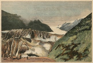 Glacier at the Head of the Waiho River, … NEW ZEALAND