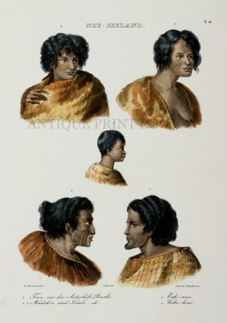 1.Frau aus der Astrolabs Bucht 2.3 Madch… Maori