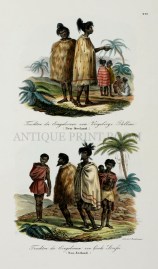 Trachten der Eingebornen vom Vorgebirge Palliser Trachten der Eingebornen von Cooks Strafse