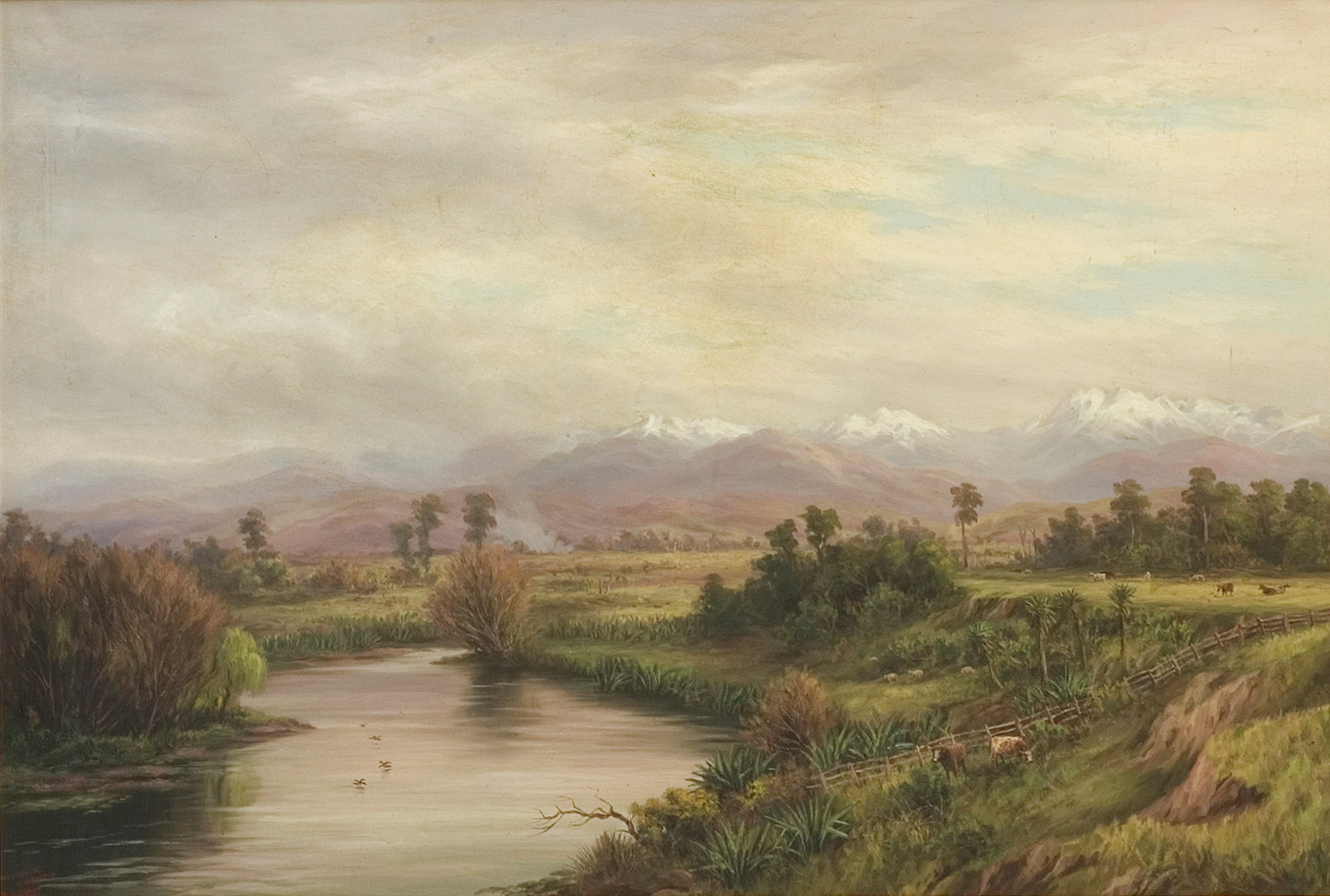 Wairarapa. - Antique Painting from 1895