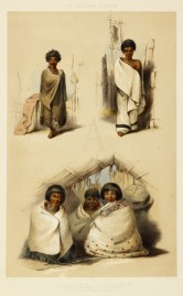 I. A Girl at Pipitea Pah. II. A Boy of the Te Aro. III. E Rangi & E Tohi, Girls of Port Nicholson, with Kiko, an old Woman of Tiakiwai.