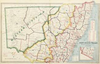 Map of New South Wales Showing Territori… New South Wales