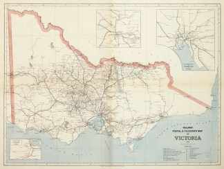 Railway Postal & Telegraph Map of Vi… Victoria