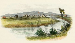 NZ-Christchurch in 1852. NEW ZEALAND