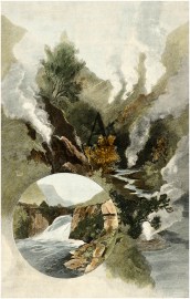 The Wairakei Hot Springs and the Te Huka Falls.