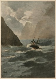 Entrance to Milford Sound,on the west coast.