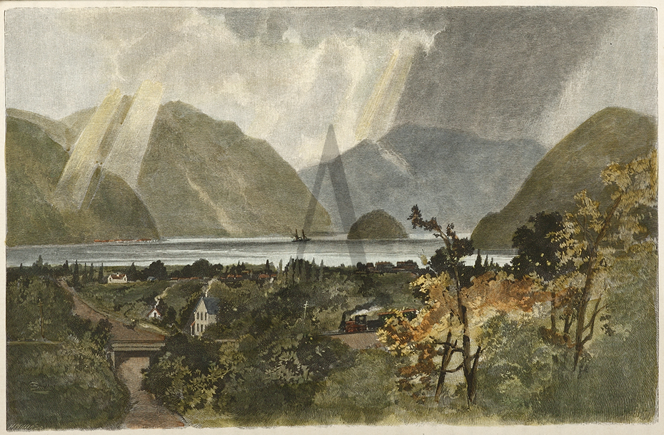 Picton, Queen Charlotte Sound - Antique View from 1886