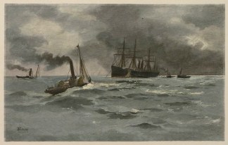 A Mail Steamer Off Glenelg. Adelaide