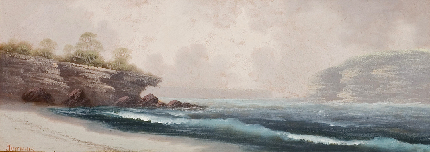 Middle Harbour from Balmoral Beach. - Antique Painting from 1910