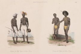 Nouvelle Guinee. Costumes des Chefs Papous du havre Dorey