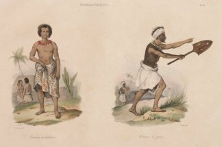 Costumes des Habitans. Costume de Guerre… PACIFIC