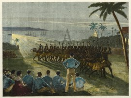 The Sailor Princes at Fiji: War-Dance by Electric Light.