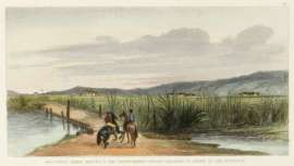 Moorings Creek Petoni & The Hon.Henry Petre's Residence in the Distance.