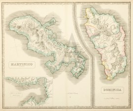Martinico to France, Dominica to Britain, Cul de Sac Royal.