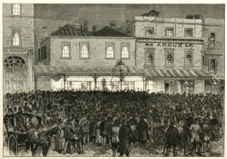 The General Election; Scene outside the … Politics