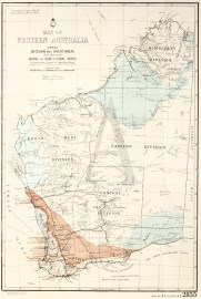 Map of Western Australia Shewing Artesian and Wheat Areas also Location of Works in Agricultural Areas.