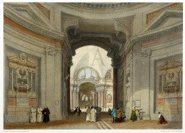 Interno della Chiesa di Santa Maria degli Angeli, nelle Terme di Diocleziano Italy Interno della Chiesa di Santa Maria degli Angeli, nelle Terme di Diocleziano