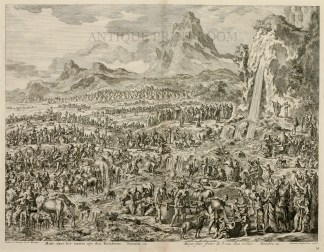 Mofe slaat het waater uyt den Rotzfteen RELIGIOUS