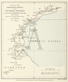 Map of the North West Portion of the Victoria Nyanza..