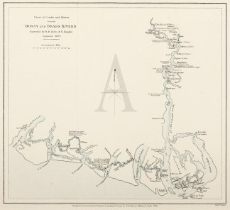 Chart of Creeks and Rivers between Bonny… Africa Countries