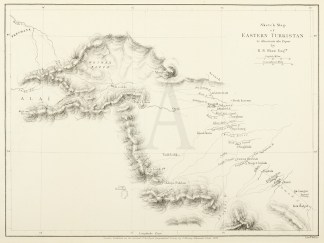 Sketch Map of Eastern Turkistan.. Central Asia