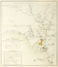 Map of South Australia, Showing Public Works Under the Engineer-in-Chief's Department.