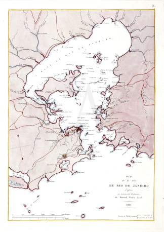 Plan de la Baie de Rio de Janeiro d̵… Town Plans