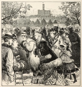 At The Football Match. SPORTS