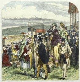 Watching the Race -Front of the Grand Stand. Equestrian