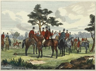 The Meet of the Melbourne Hounds. Equestrian