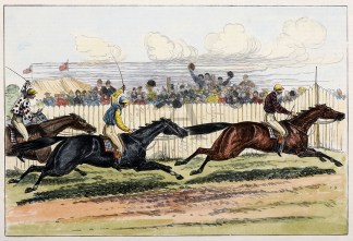 The Finish for the Champion Stakes. Equestrian