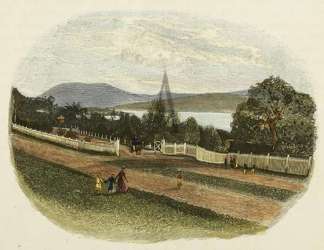 Entrance to the Royal Societys Gardens. Tasmania