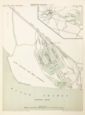 Tilbury Docks.(1885) Town Plans