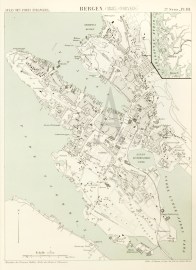 Bergen. (1885)(NORVEGE) TOWN PLANS