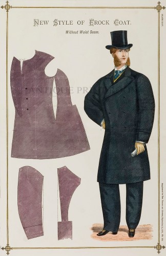 New Style of Frock Coat Without Waist Se… FASHION