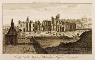Prospect of the Ruins of Glastonbury Abb… BRITISH ISLES