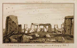 A South View of Stone-Henge, on Sailsbur… BRITISH ISLES