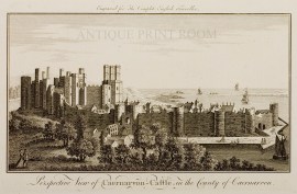 Perspective View of Caernarvon-Castle, in the County of Caernarvon