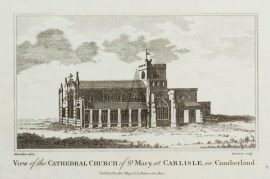 View of the Cathedral Church of St Mary at Carlisle in Cumberland