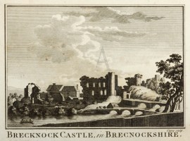 Brecknock Castle in Brecnockshire. [Brecon]