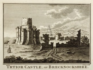 Trtior Castle in Brecknockshire. [Tretow… Wales