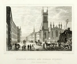 St David's Church and Ingram Street, from Cannon Street.