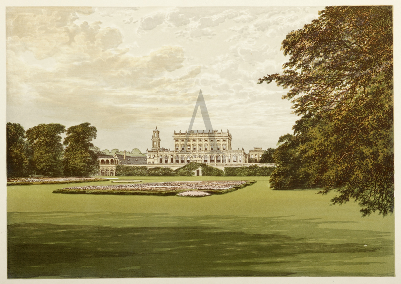 Cliveden - Antique Print from 1860