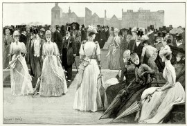 Garden Party in Honour of the Shah at Hatfield House, the Seat of the Marquis of Salisbury.