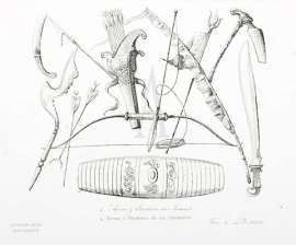 4. Armes & Etendarts des Javanais. 4. Armas y… India