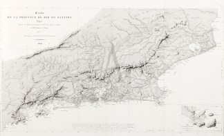 Carte De La Province De Rio De Janeiro. AMERICAS