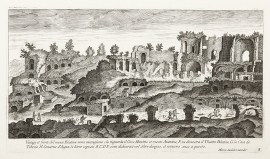 Vestigij et parte del Monte Palatino verso mezzogiorno che risguarda il Circo Massimo et monte Auention. Architecture Vestigij et parte del Monte Palatino verso mezzogiorno che risguarda il Circo Massimo et monte Auention.