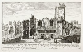 Parte del monte Quirinale che guarda verso Ponentedove si vede nel segno Agli vestigii di due grandis scale,…. Architecture Parte del monte Quirinale che guarda verso Ponentedove si vede nel segno Agli vestigii di due grandis scale,....