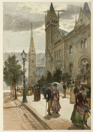 Collins Street East on Sunday Morning. Melbourne