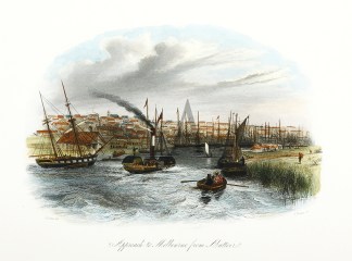 Approach to Melbourne from Abattoir. Melbourne